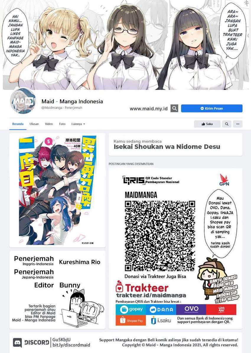 Manga Isekai Shoukan wa Nidome Desu Chapter 24 gambar 2