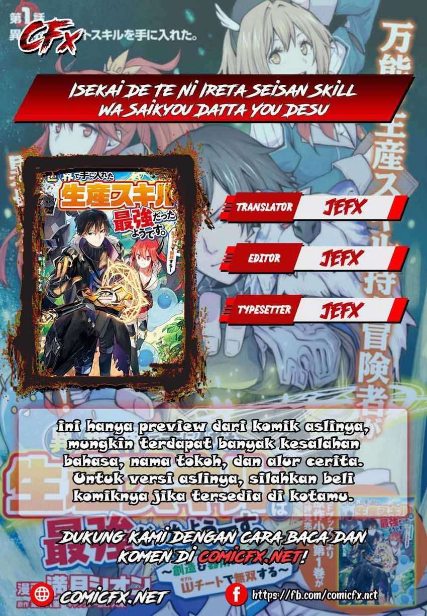 Manga Isekai de Te ni Ireta Seisan Skill wa Saikyou datta You desu Chapter 7.2 gambar 2