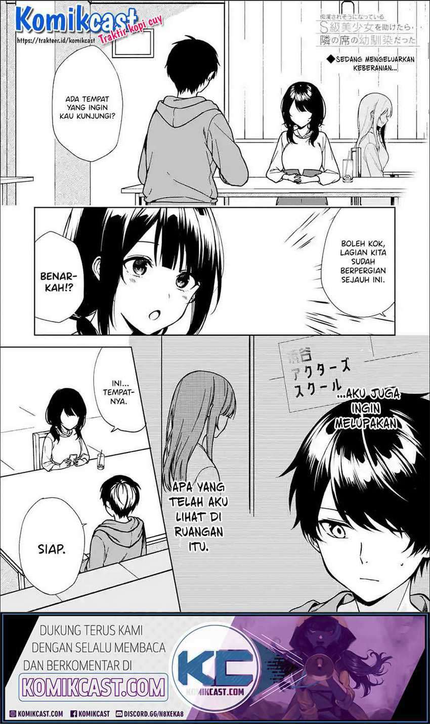 Manga Chikan Saresou ni Natteiru S-kyuu Bishoujo wo Tasuketara Tonari no Seki no Osanajimi datta Chapter 33.1 gambar 2