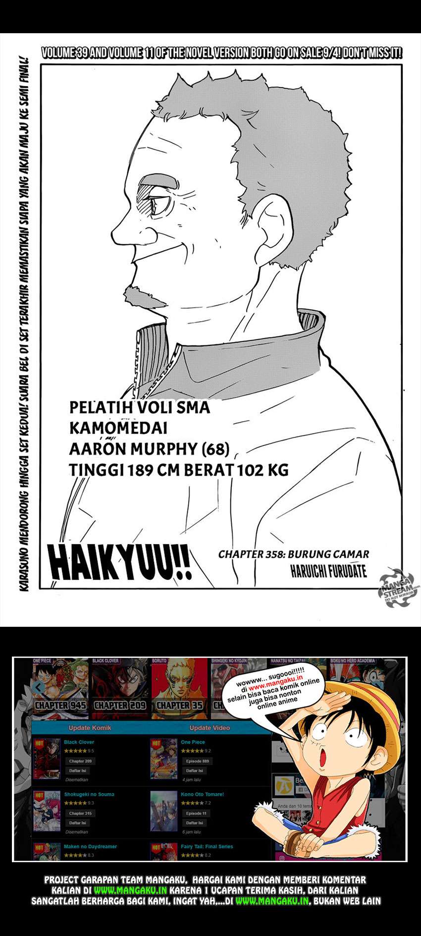 Manga Haikyuu!! Chapter 358 gambar 2