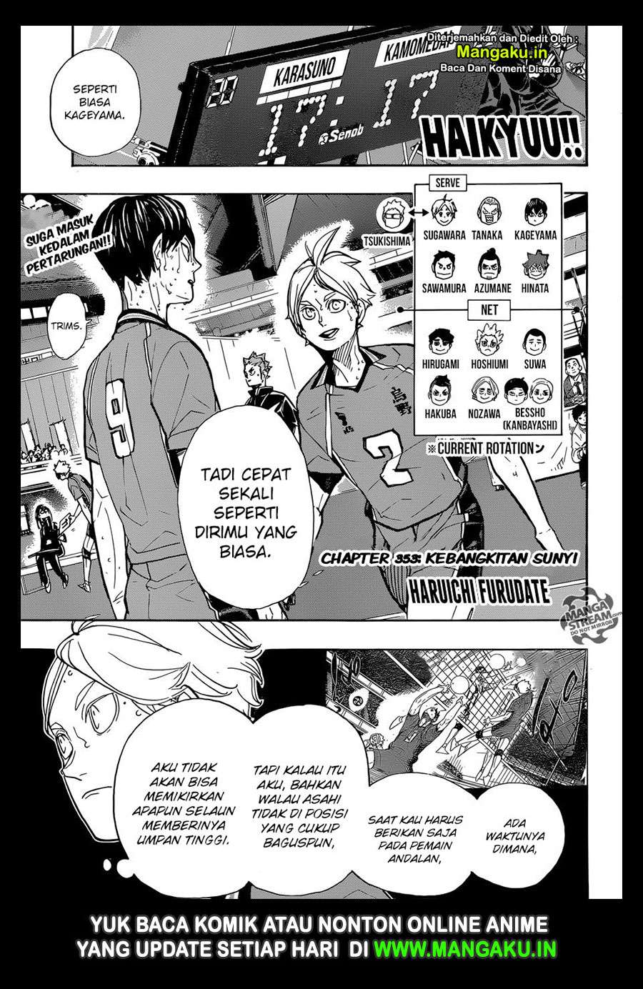 Manga Haikyuu!! Chapter 353 gambar 2