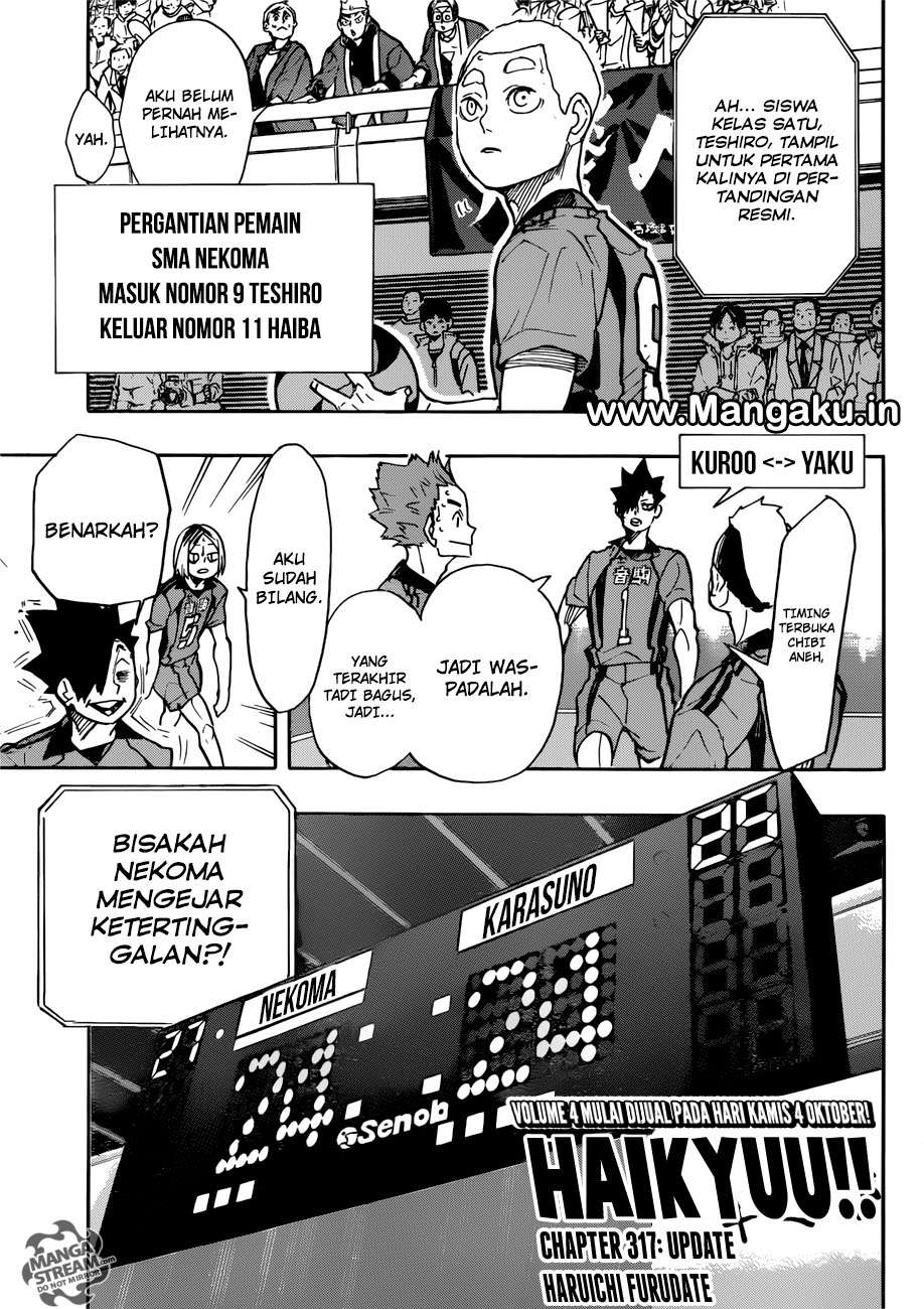 Manga Haikyuu!! Chapter 317 gambar 2
