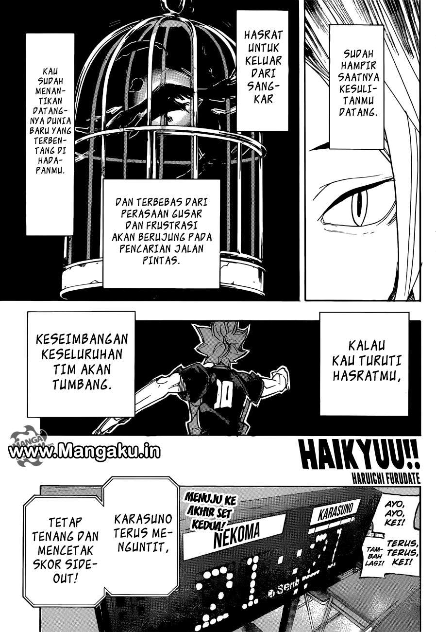 Manga Haikyuu!! Chapter 313 gambar 2