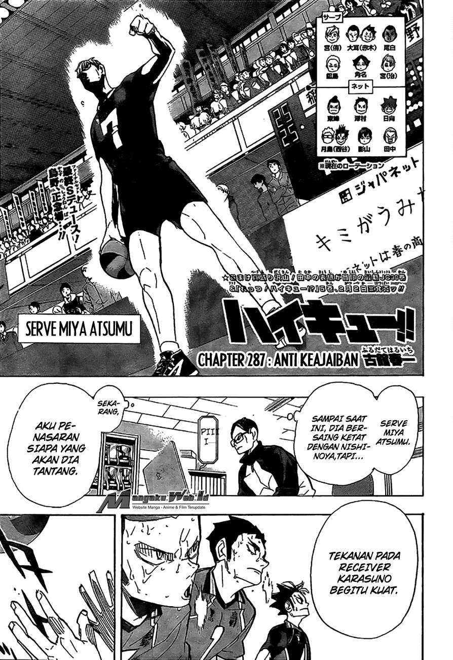 Manga Haikyuu!! Chapter 287 gambar 2