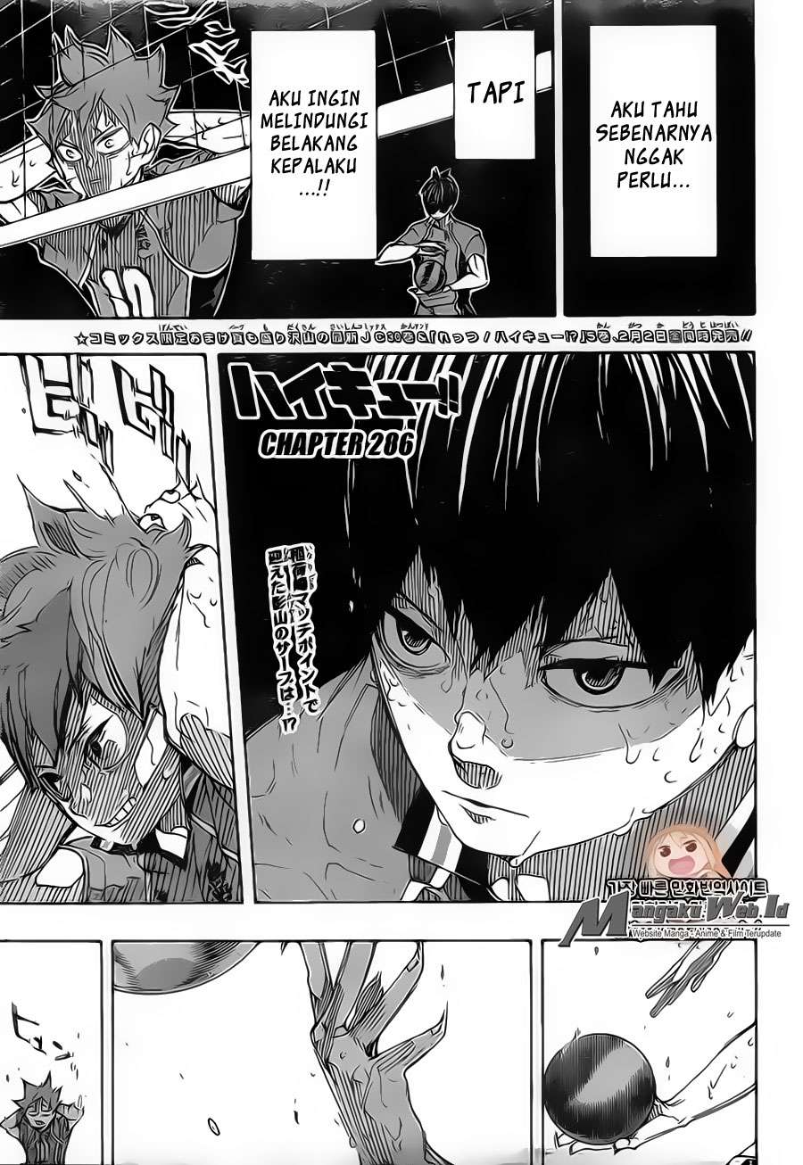 Manga Haikyuu!! Chapter 286 gambar 2