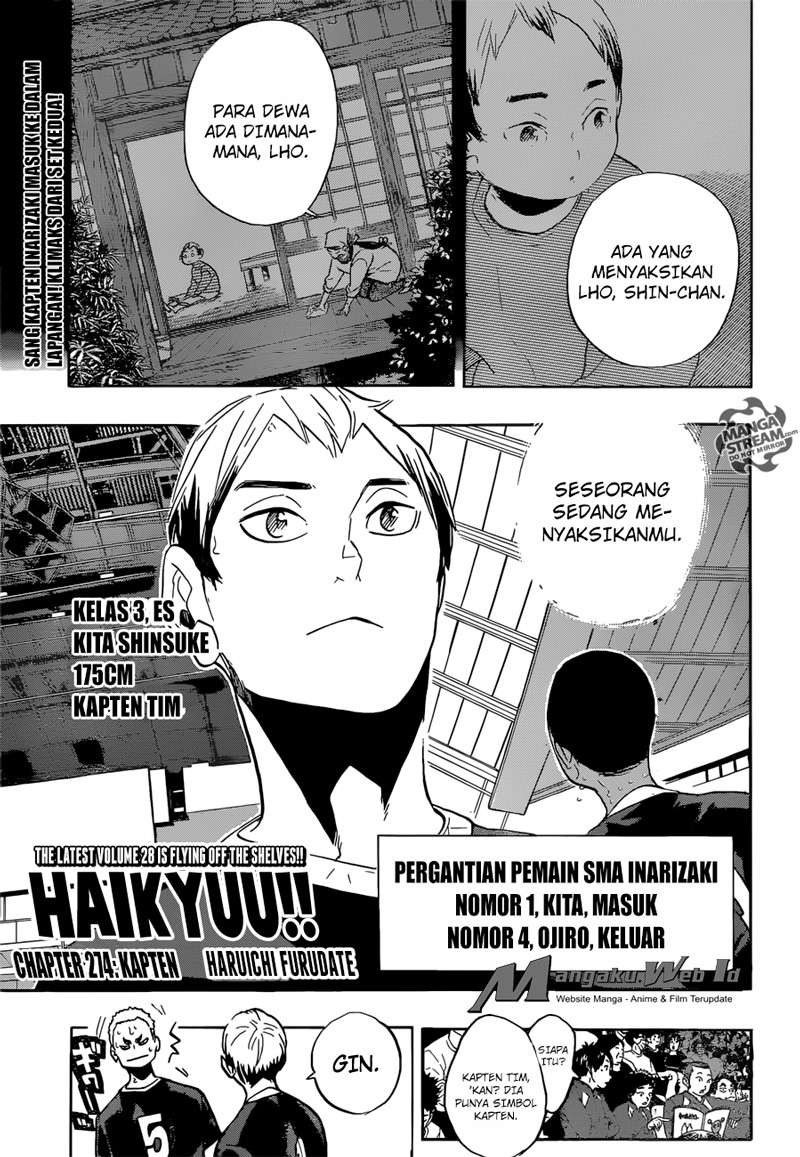 Manga Haikyuu!! Chapter 274 gambar 2