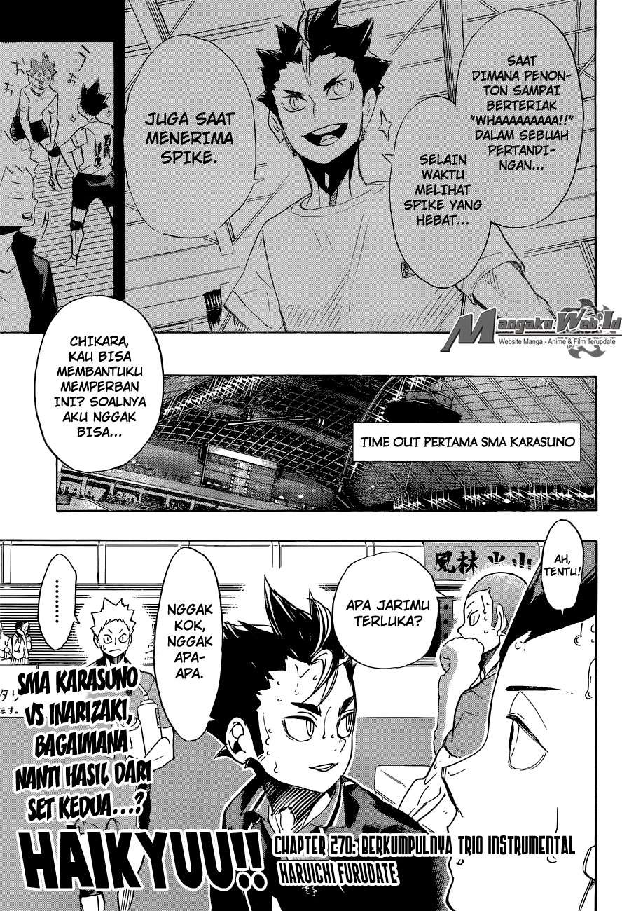 Manga Haikyuu!! Chapter 270 gambar 2