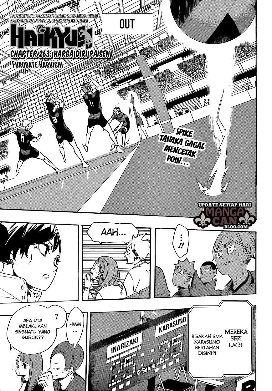 Manga Haikyuu!! Chapter 263 gambar 2