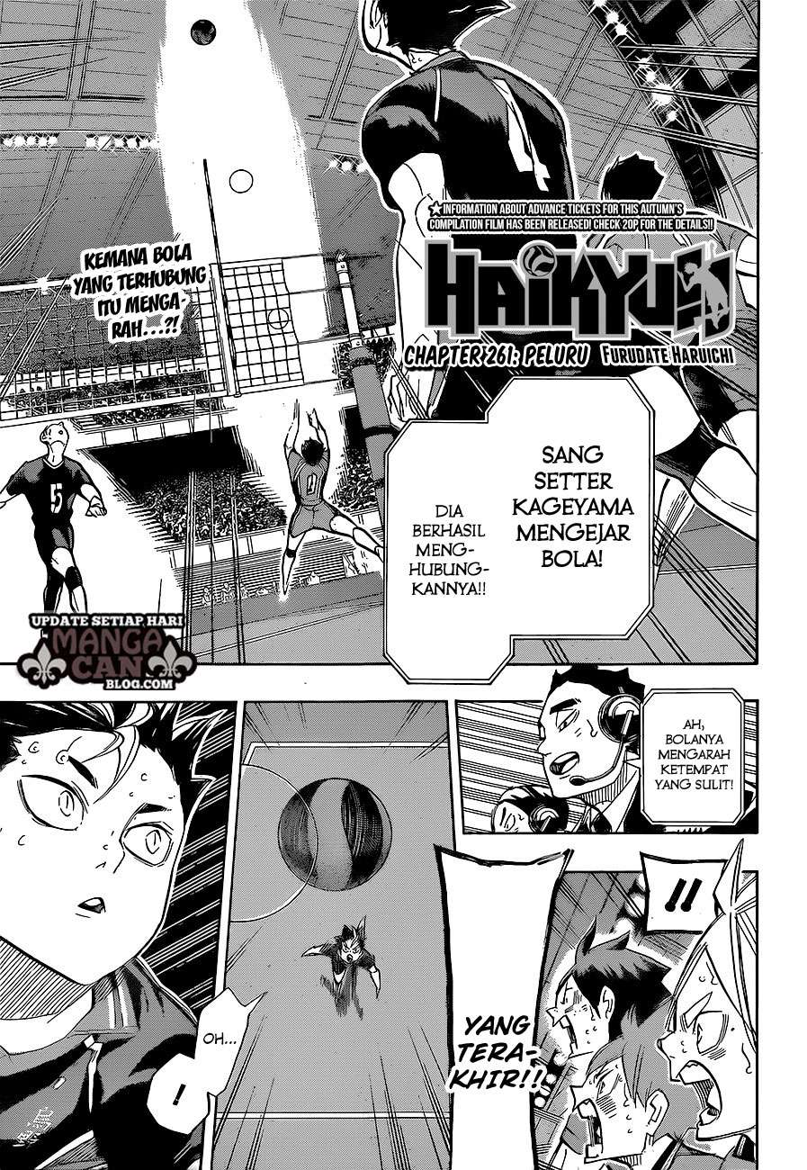 Manga Haikyuu!! Chapter 261 gambar 2