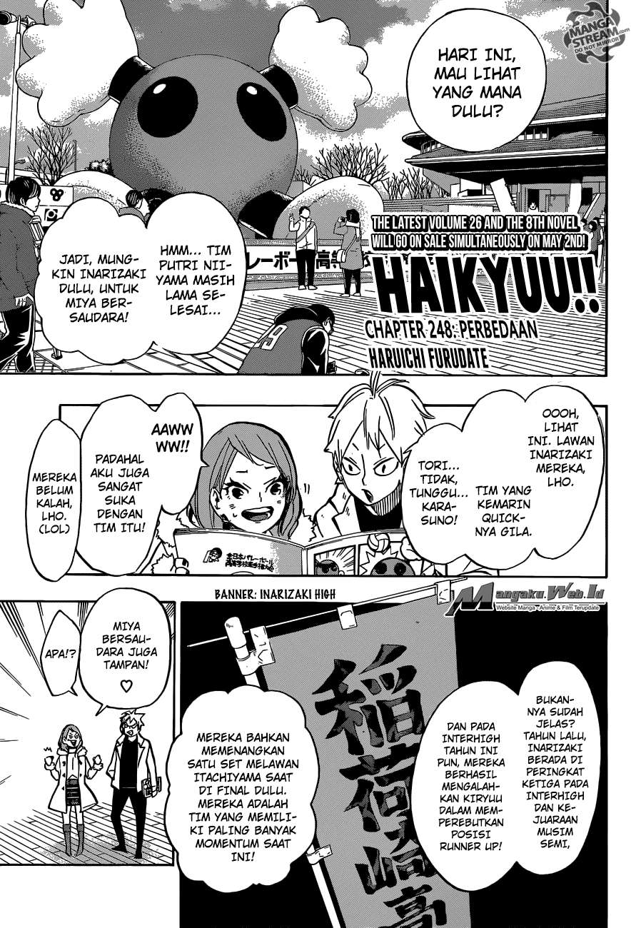 Manga Haikyuu!! Chapter 248 gambar 2