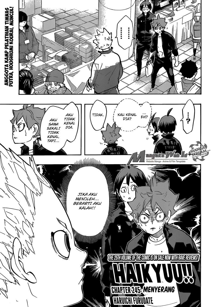 Manga Haikyuu!! Chapter 245 gambar 2