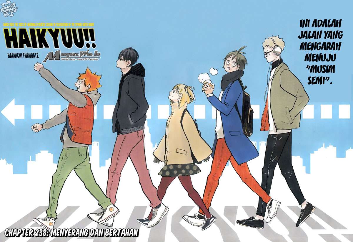 Manga Haikyuu!! Chapter 238 gambar 2