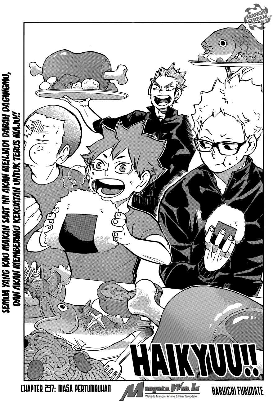 Manga Haikyuu!! Chapter 237 gambar 2