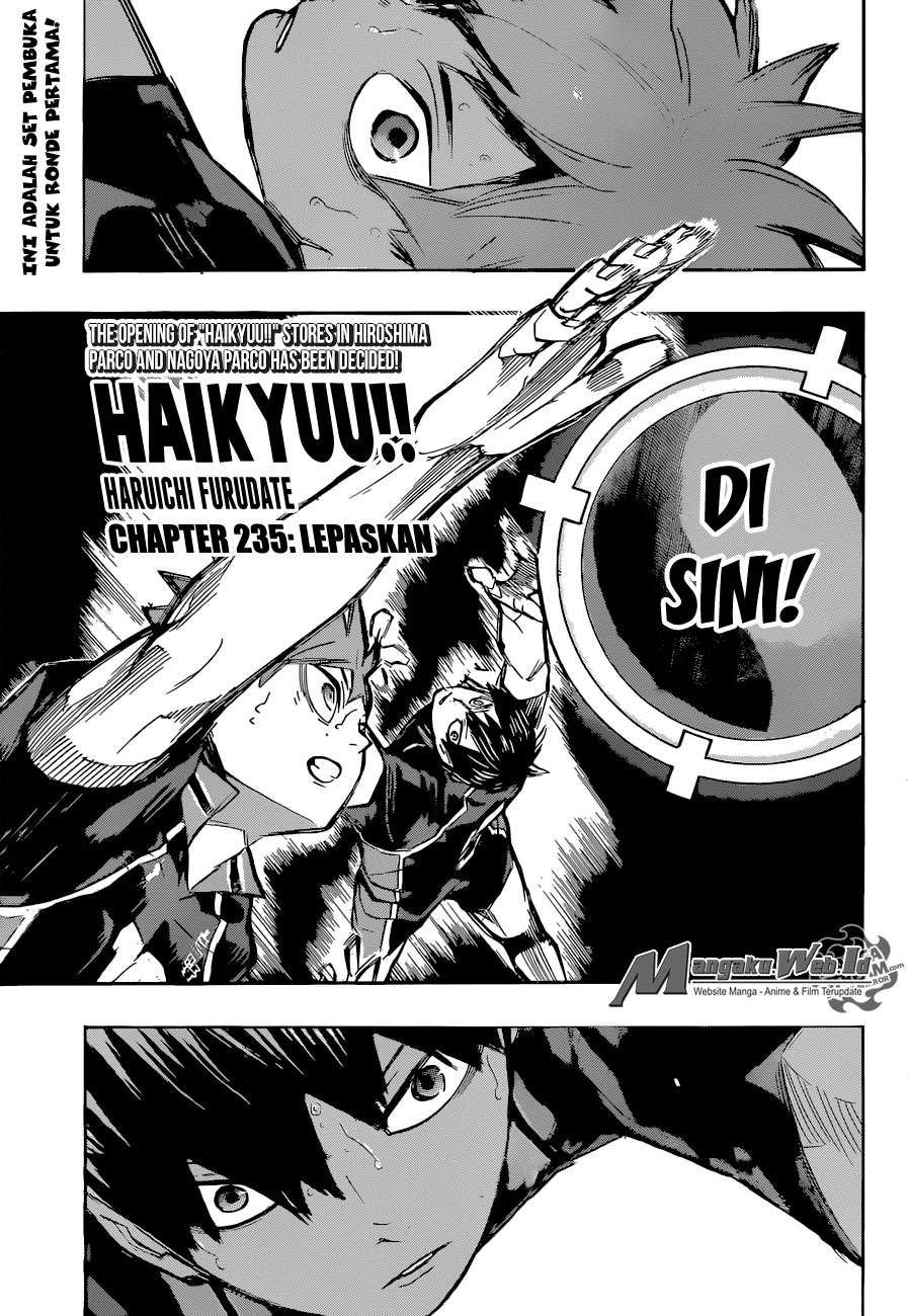 Manga Haikyuu!! Chapter 235 gambar 2