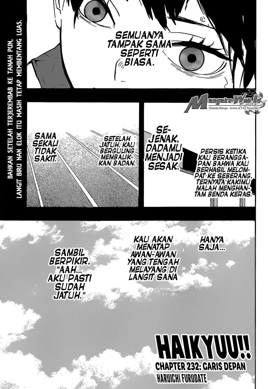 Manga Haikyuu!! Chapter 232 gambar 2