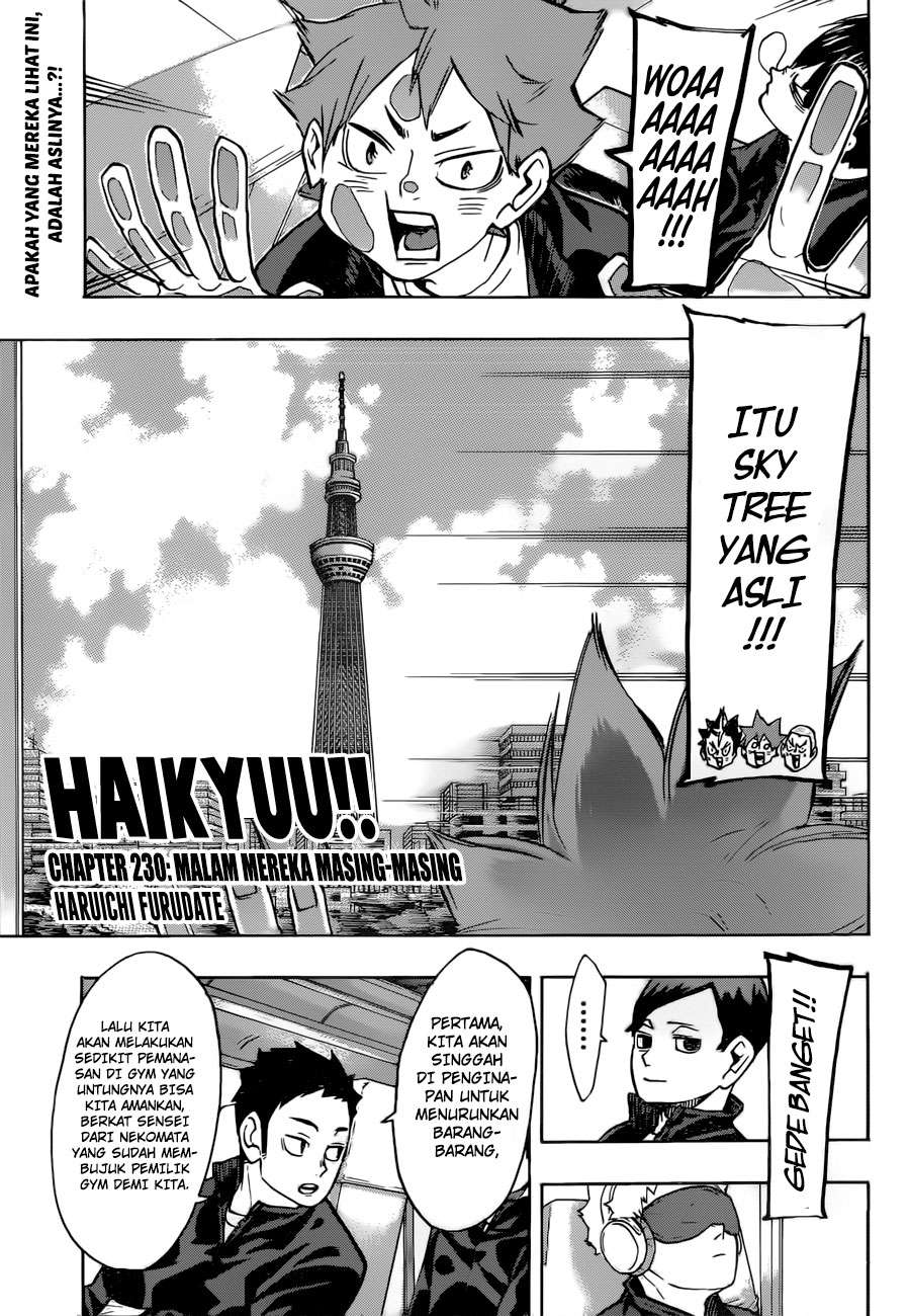 Manga Haikyuu!! Chapter 230 gambar 2