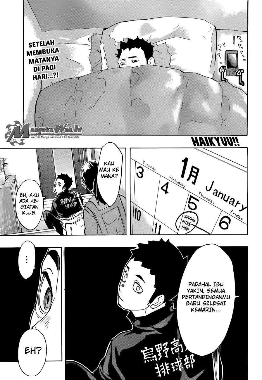 Manga Haikyuu!! Chapter 229 gambar 2
