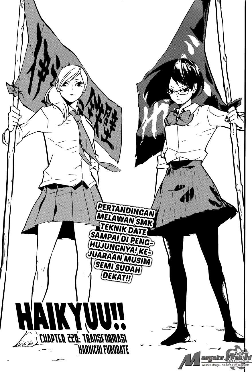 Manga Haikyuu!! Chapter 228 gambar 2