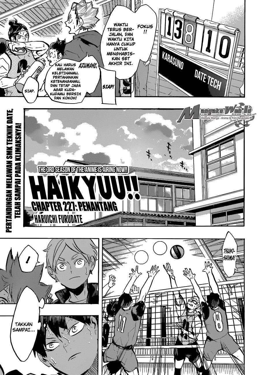 Manga Haikyuu!! Chapter 227 gambar 2