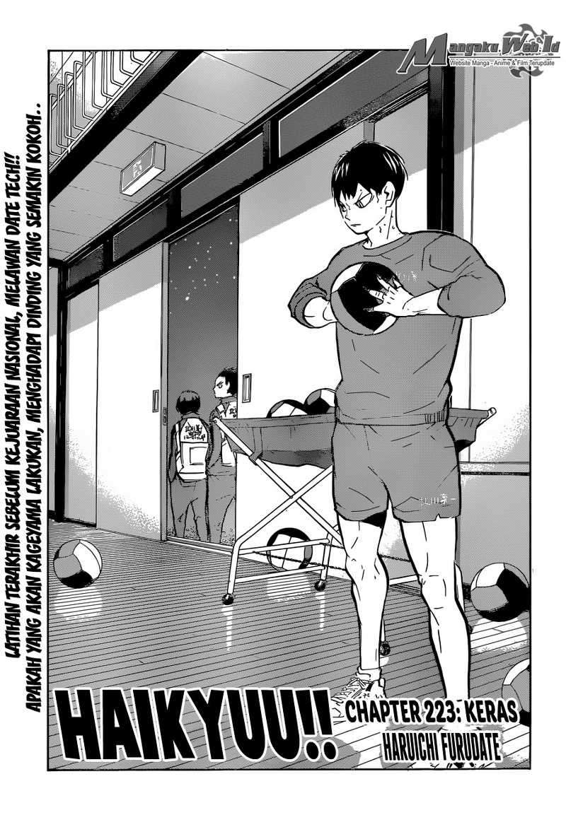 Manga Haikyuu!! Chapter 223 gambar 2