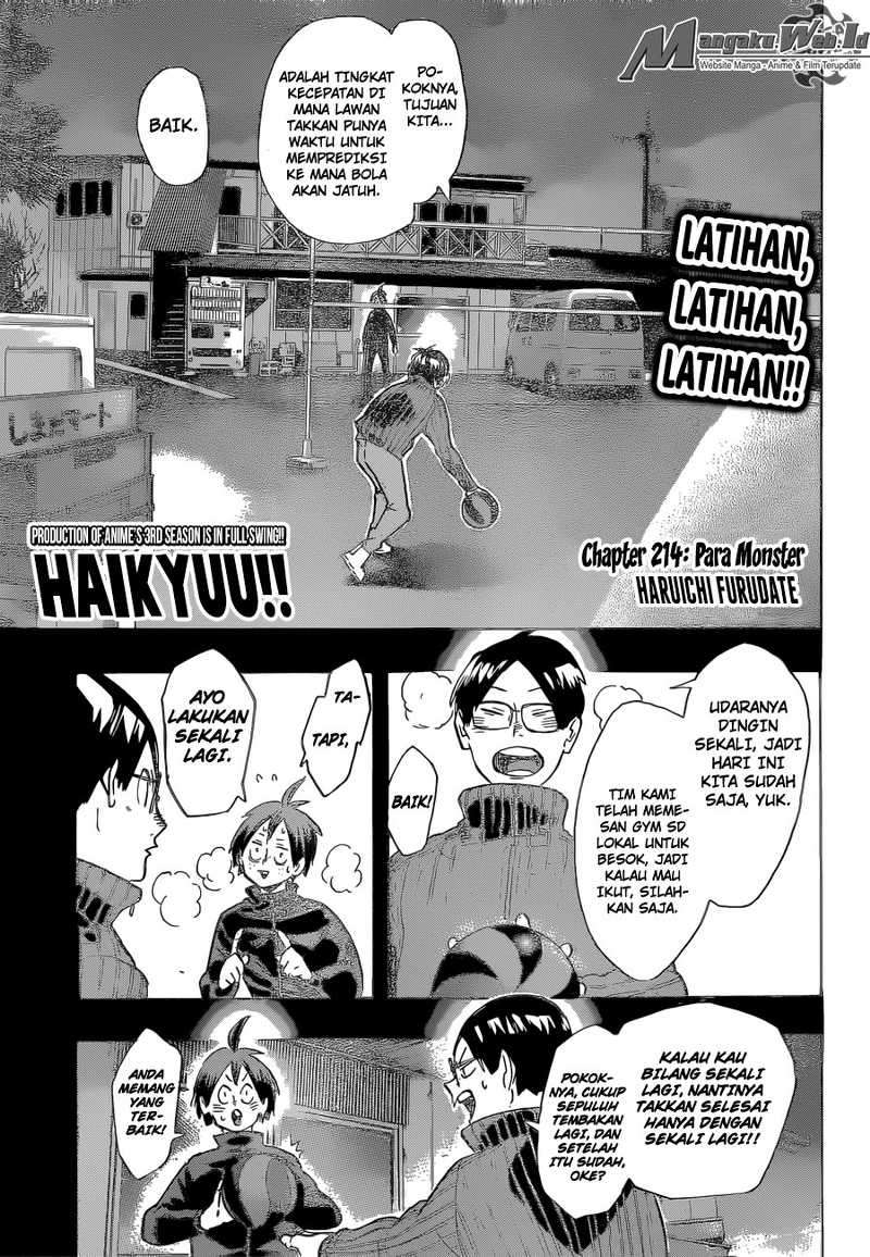 Manga Haikyuu!! Chapter 214 gambar 2
