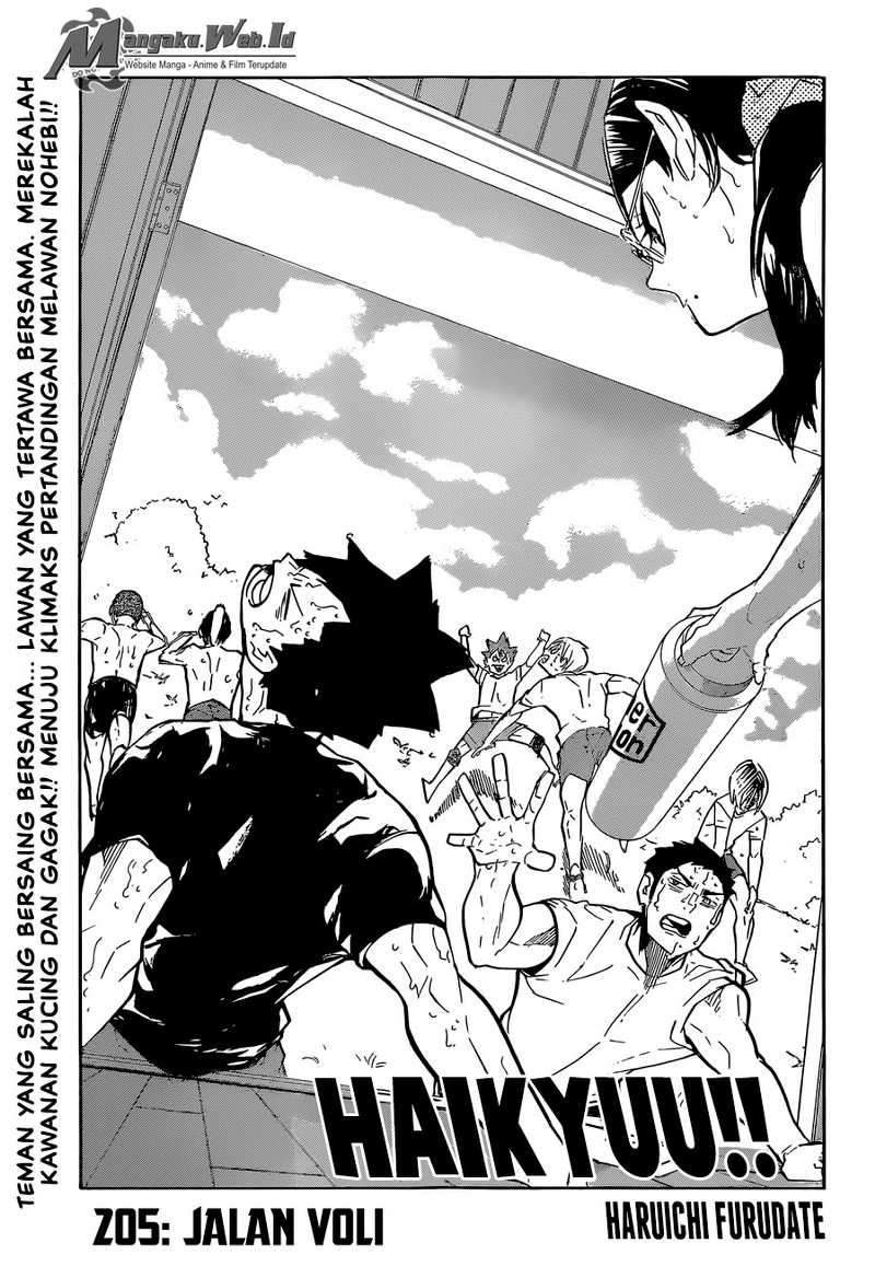 Manga Haikyuu!! Chapter 205 gambar 2