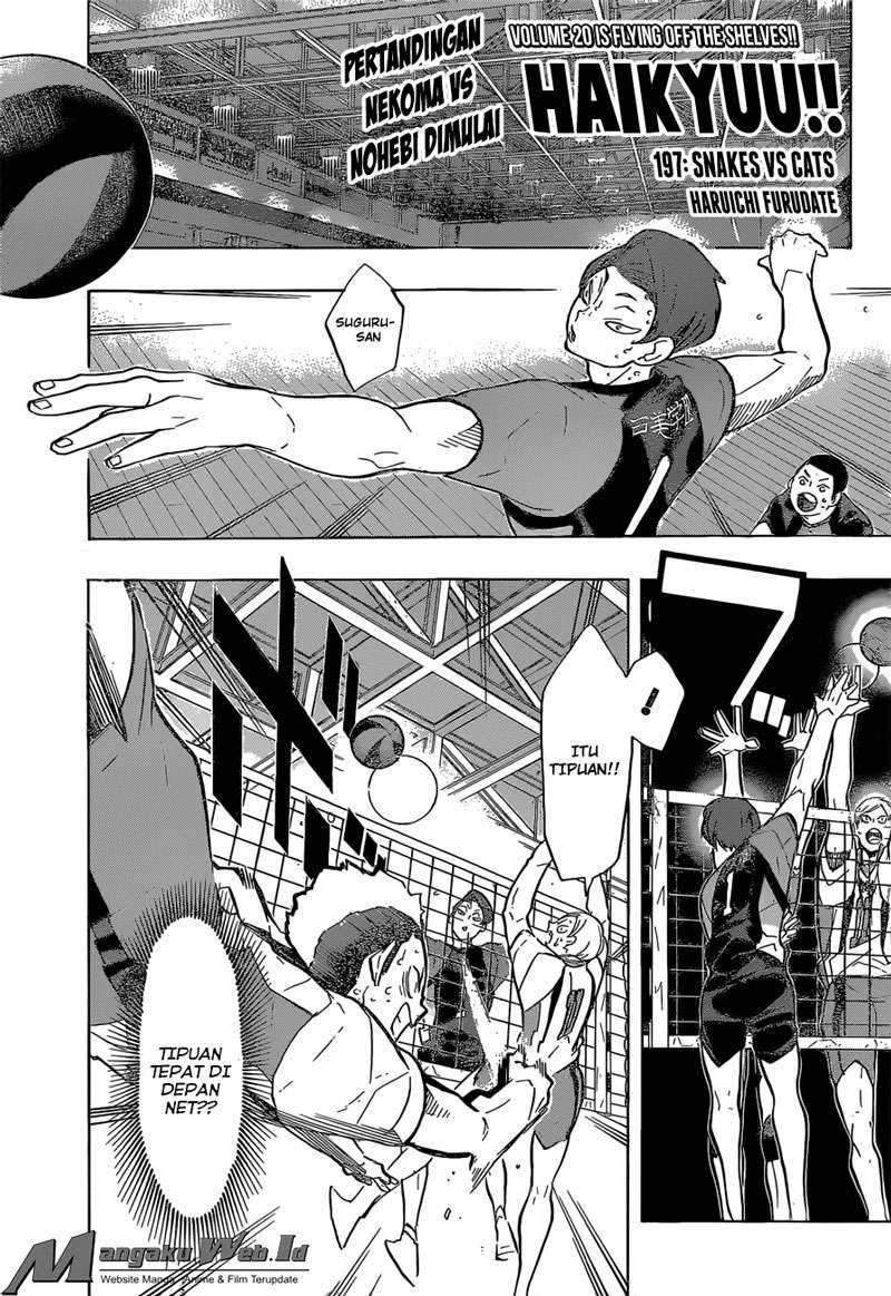Manga Haikyuu!! Chapter 197 gambar 2