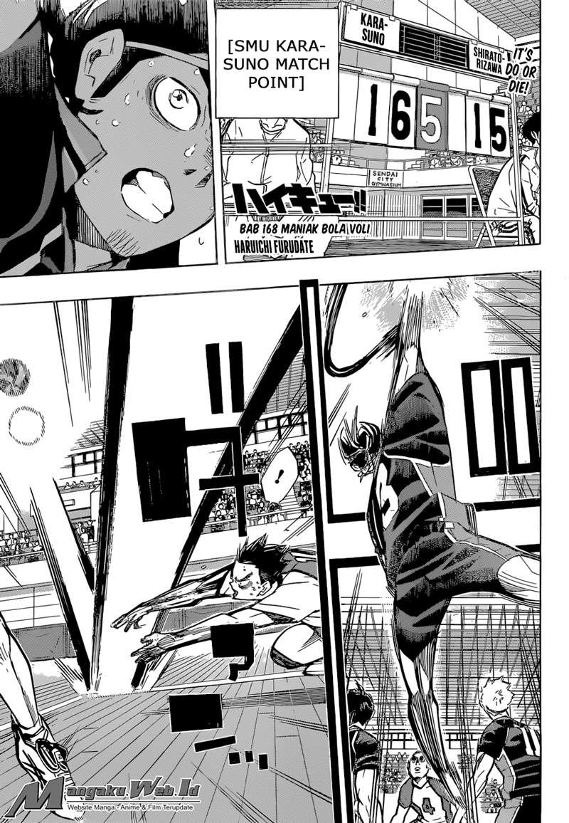 Manga Haikyuu!! Chapter 186 gambar 2