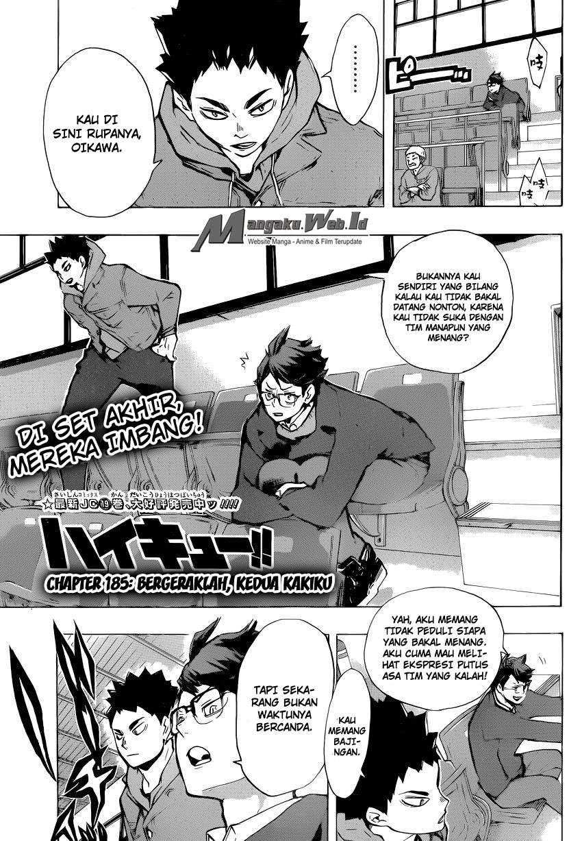 Manga Haikyuu!! Chapter 185 gambar 2
