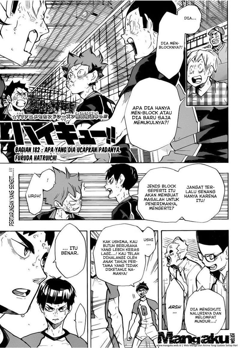 Manga Haikyuu!! Chapter 182 gambar 2