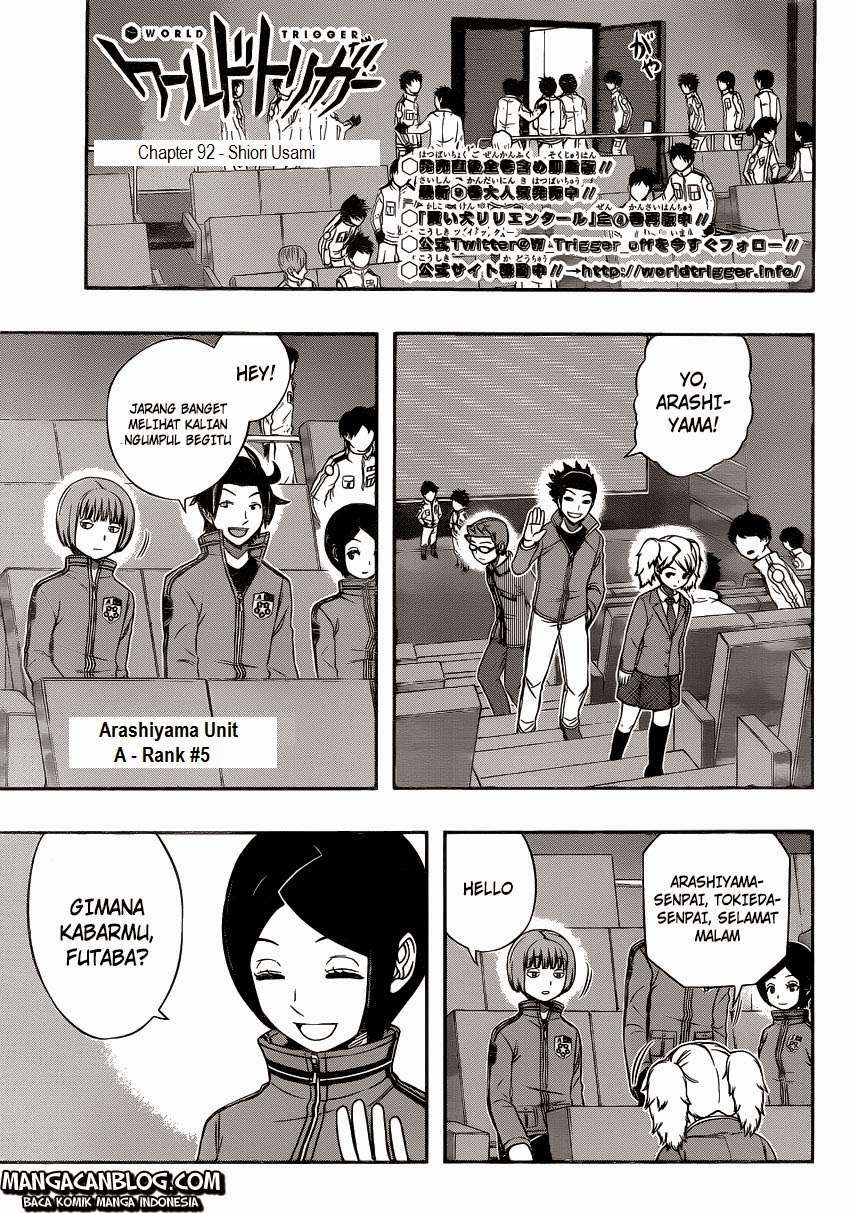 Manga World Trigger Chapter 92 gambar 2