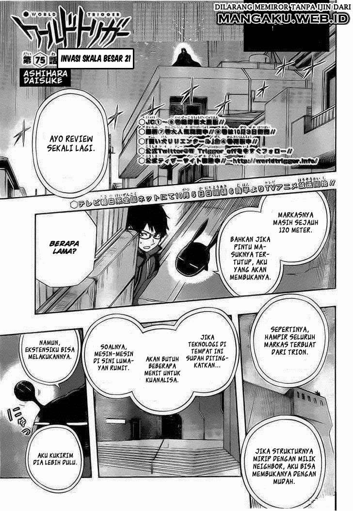 Manga World Trigger Chapter 75 gambar 2