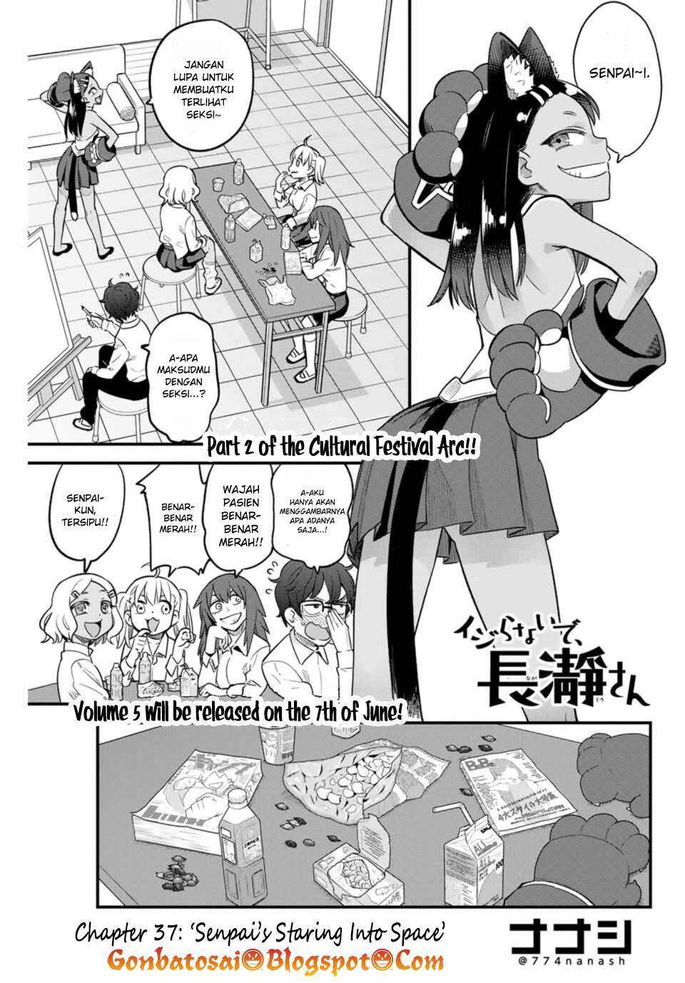 Manga Ijiranaide, Nagatoro-san Chapter 37 gambar 2