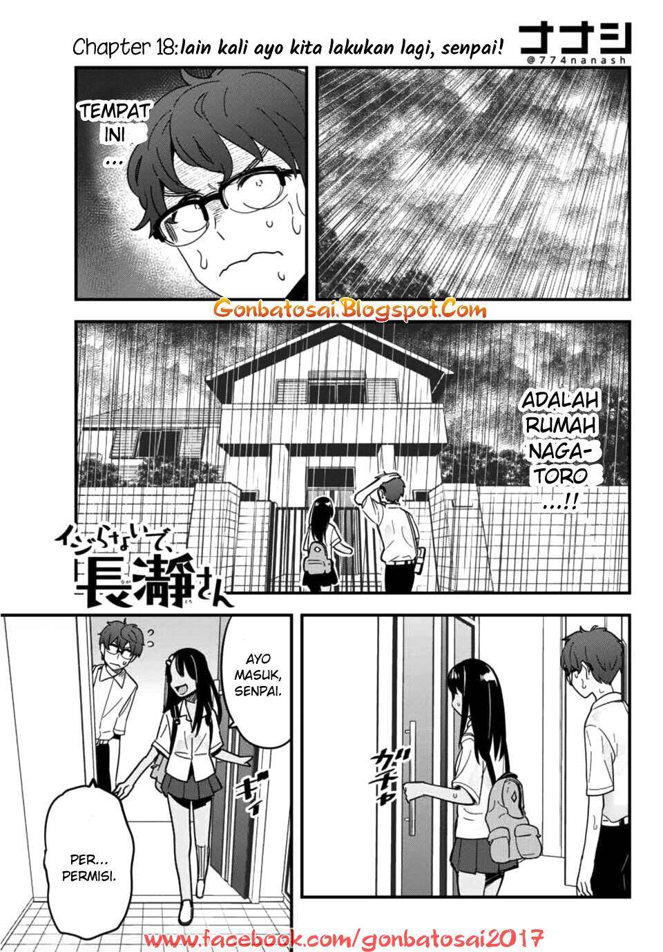 Manga Ijiranaide, Nagatoro-san Chapter 18 gambar 2