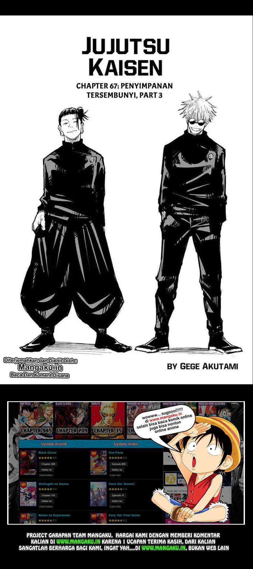 Manga Jujutsu Kaisen Chapter 67 gambar 2