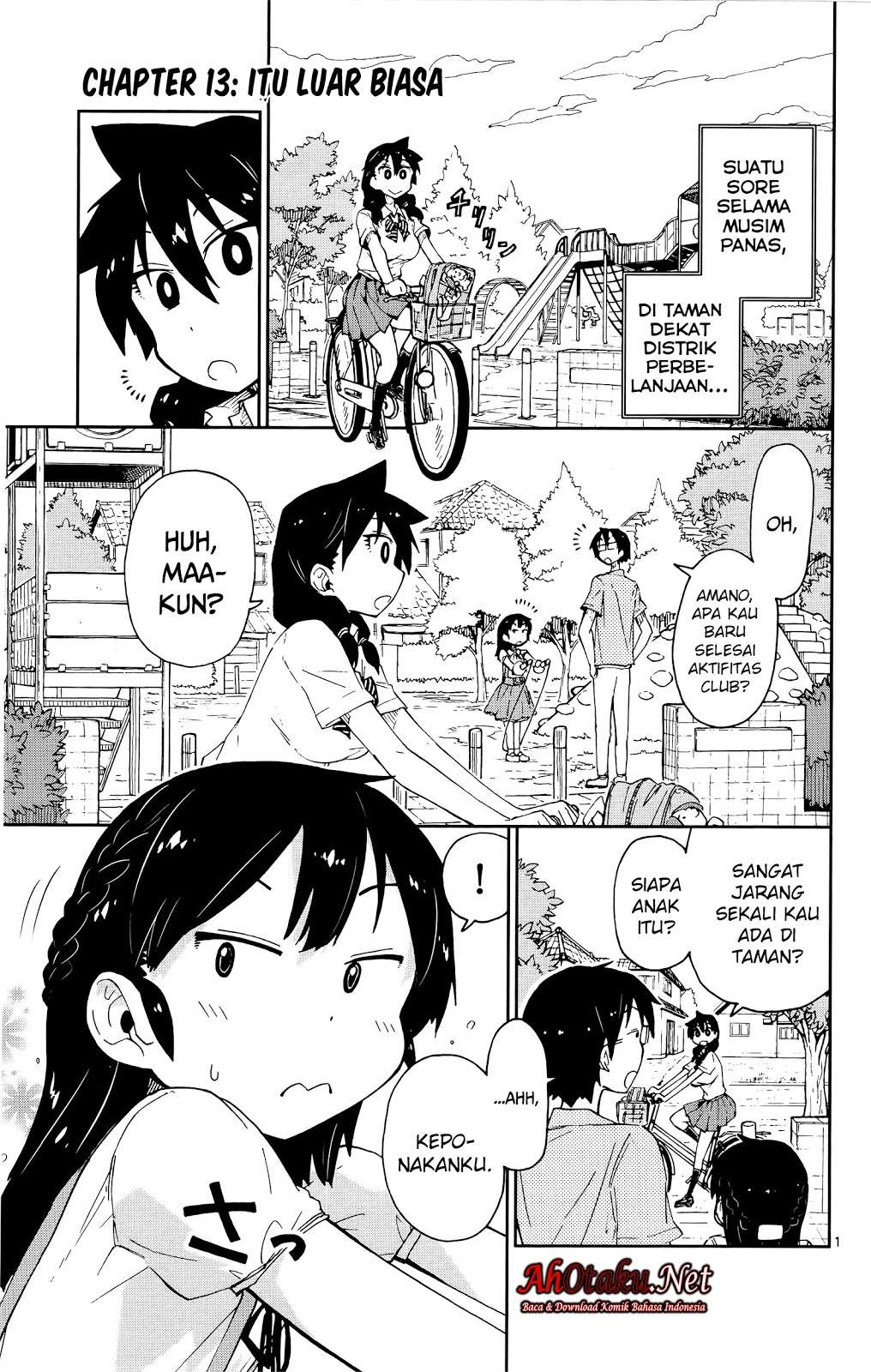 Manga Amano Megumi wa Sukidarake! Chapter 13 gambar 2