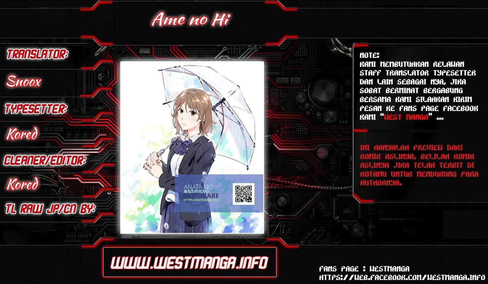 Manga Ame no Hi Chapter 01. gambar 2