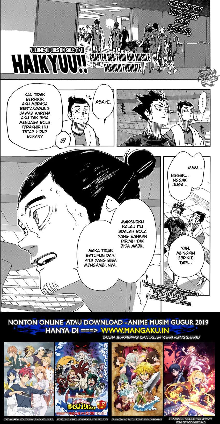 Manga Haikyuu!! Chapter 369 gambar 2